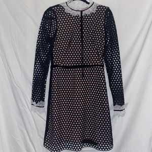 Nha Bhanh Black Polkadot Dress W Frilly Sleeves - image 1